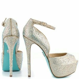 Brand New Something Blue Heels By Betsey Johnson