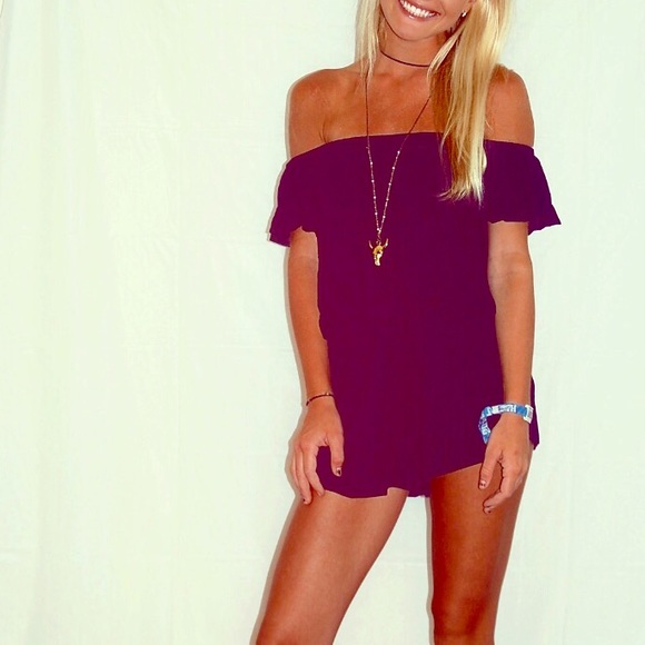 (Sold)Off the shoulder romper