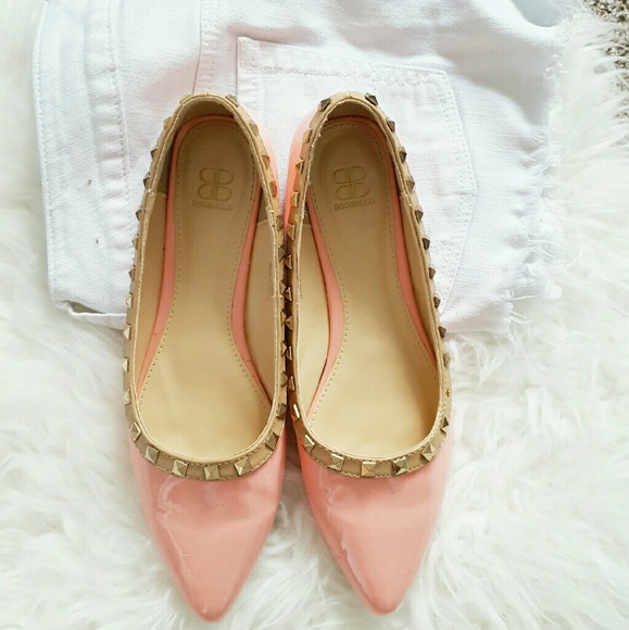 Shoes - Lighy Pink Studded Flats Shoes - Lighy Pink Studded Flats
