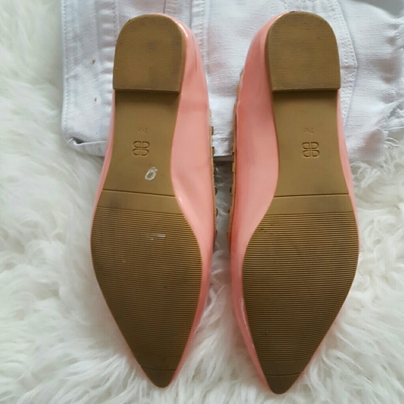 Shoes - Lighy Pink Studded Flats Shoes - Lighy Pink Studded Flats