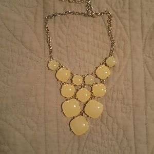 White bubble necklace with gold chain White bubble necklace with gold chain