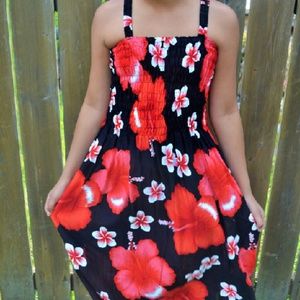 Calf length sun dress