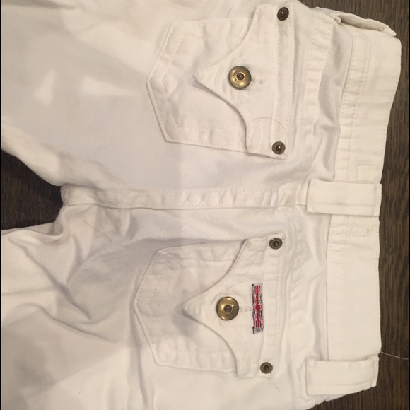 Hudson white jeans size 10