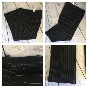 NWOT ZARA pinstriped cropped pants