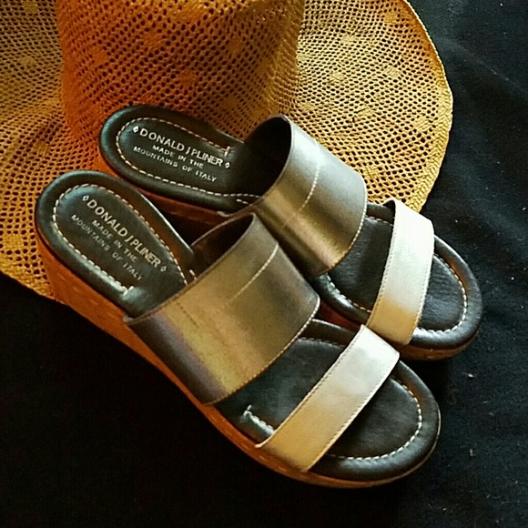 Silver Donald Pliner Sandals