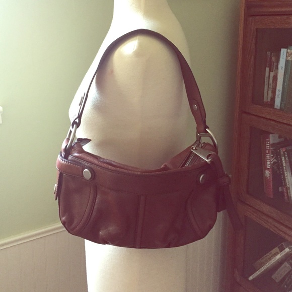 Fossil Fifty Four Leather Shoulder Bag