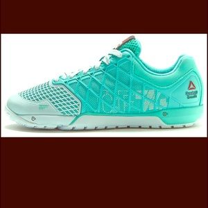 Teal reebok nano crossfit shoes