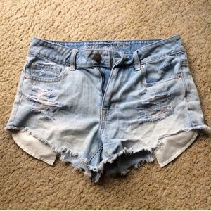 American Eagle high-waisted jean shorts