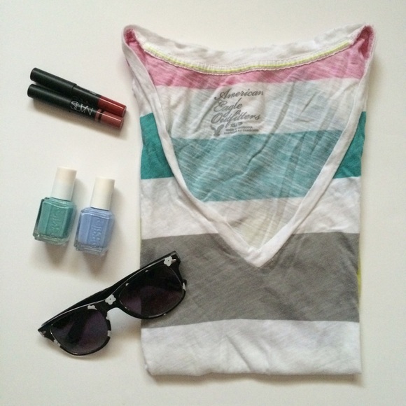 American Eagle Striped Shirt