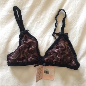 Agent provocateur soft leopard silk bra 3 L