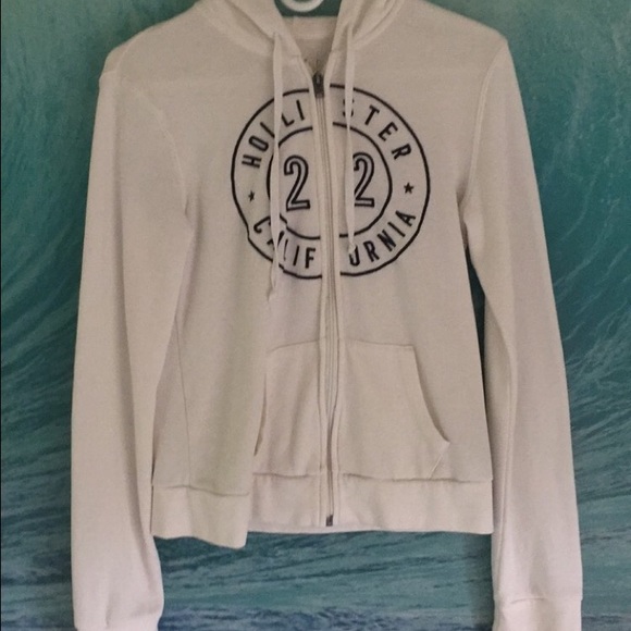 Hollister white sweater