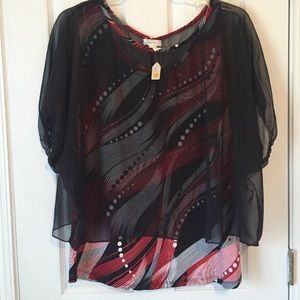 Boutique Casual Land Blouse 2X