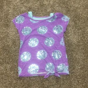 Blue and purple Justice shirt