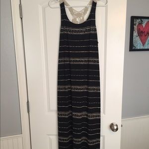 tribal print maxi dress