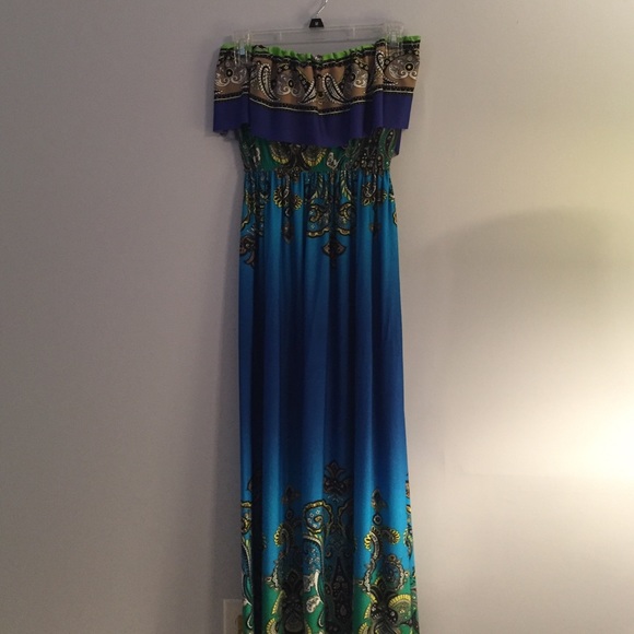 Beautiful maxi strapless dress