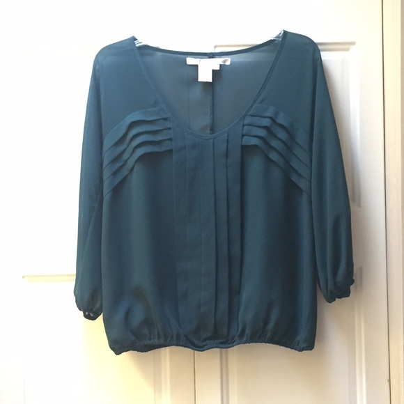 Beautiful teal color blouse