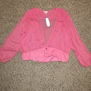 Sheer Blush color top. Size XL