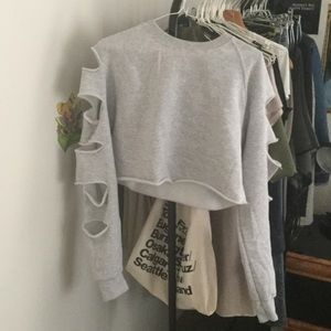 Black Dope Cut Out Sweatshirt