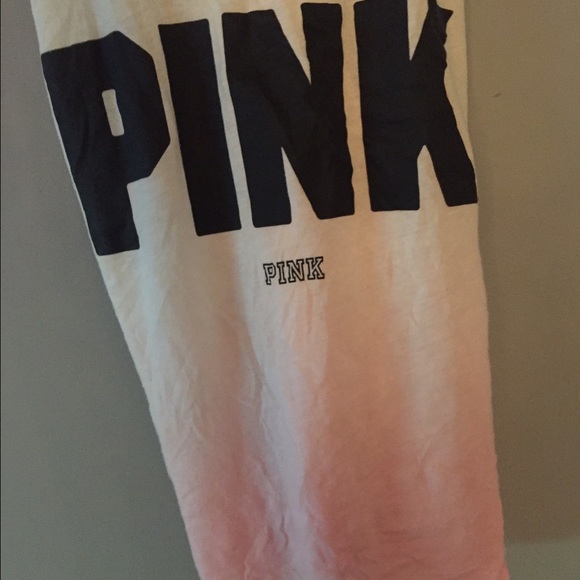 White to pink ombre tank
