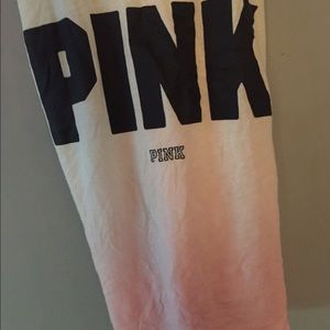 White to pink ombre tank