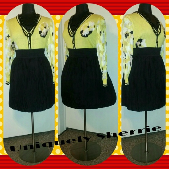 Ann Taylor 100% Silk Black Skirt - Picture 3 of 4