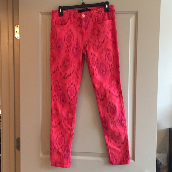 Stretchy skinny jeans with pattern! Anthropologie