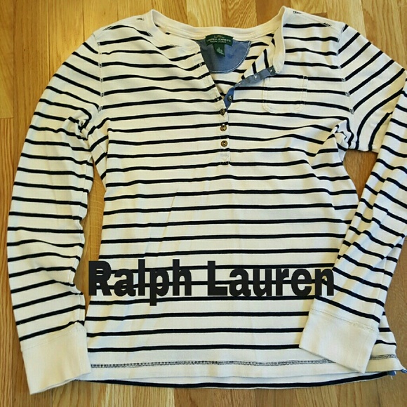 Ralph Lauren Long Sleeved Henley Tee