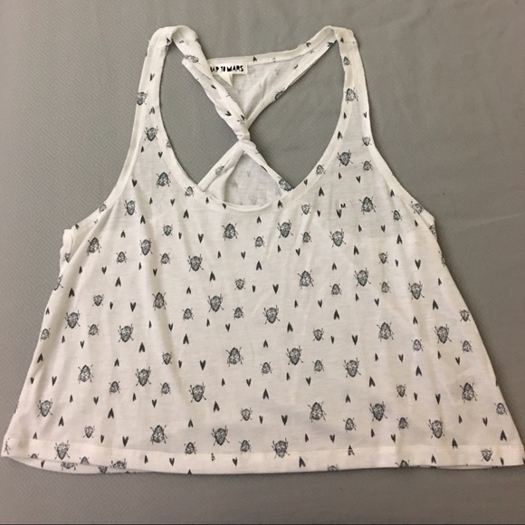 Twisted racerback bug tank top