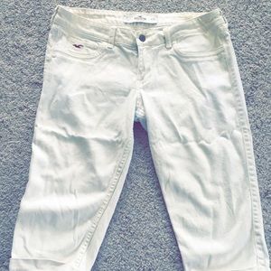 White Hollister Capris