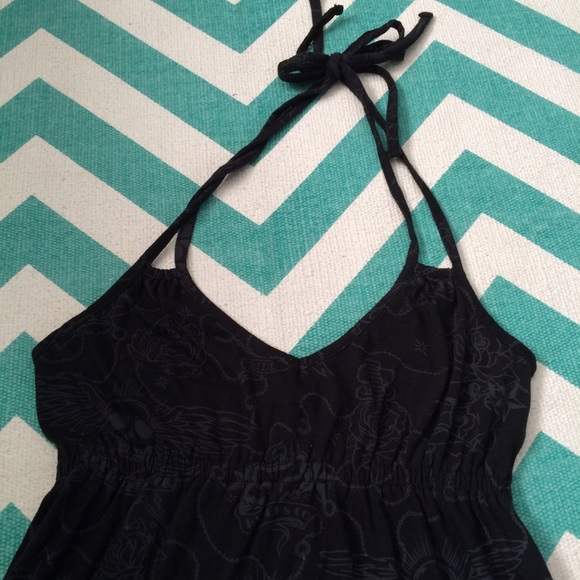 Black Fox halter tie dress - Picture 4 of 4