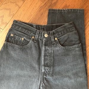 Faded black vintage Levi's high waist size 24