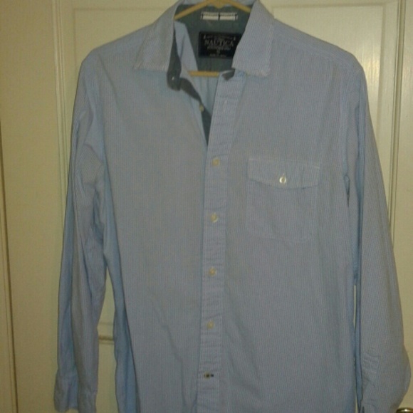 Light Blue and white Nautica Polo Shirt