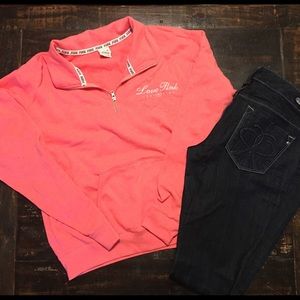 💗 VS Pink half zip 💗