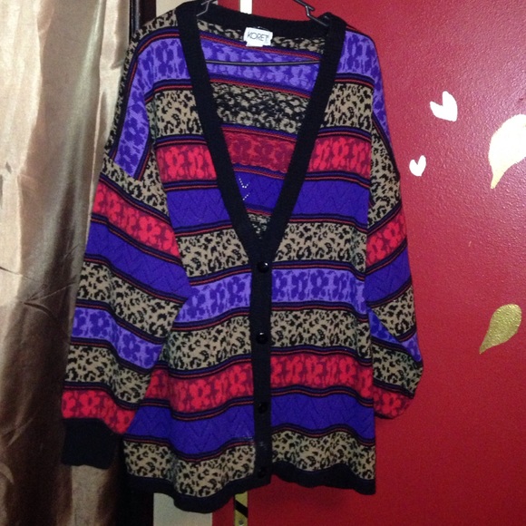 Vintage multi-colored sweater, Plus