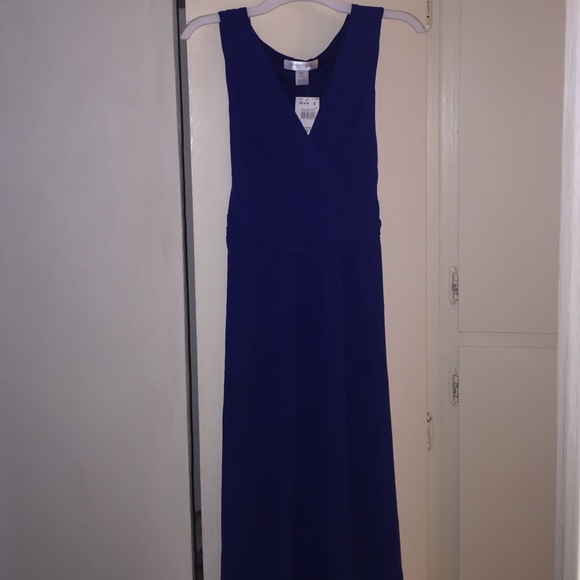 Motherhood blue maternity dress