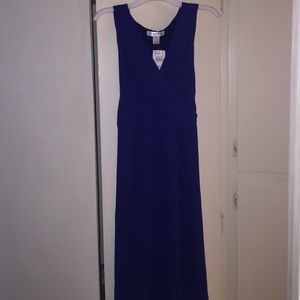 Motherhood blue maternity dress