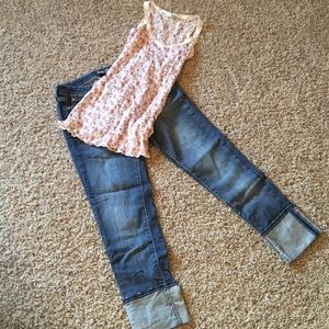 Jean capris & tank