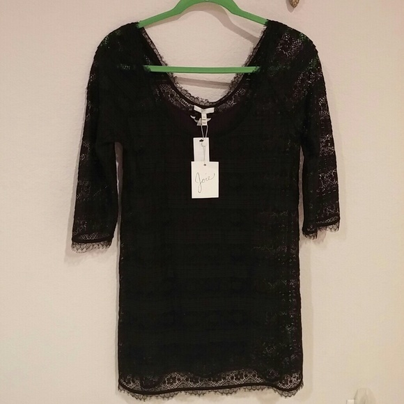 NWT Joie black lace dress - Picture 4 of 4