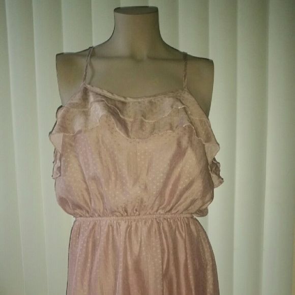 Blush Frilly Hi/Lo Dress