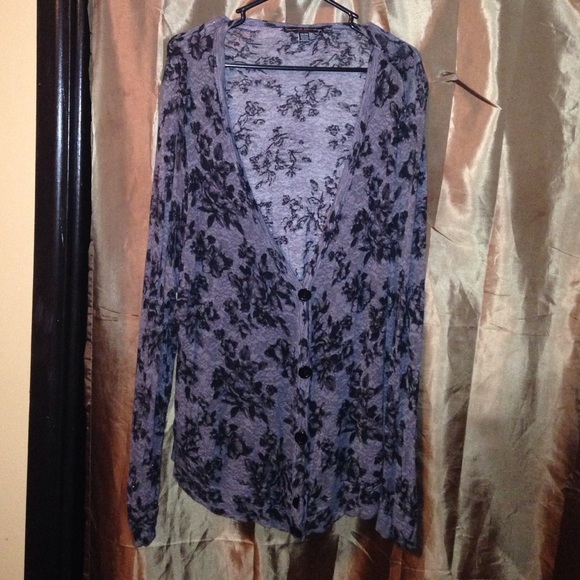 Floral cardigan, Plus