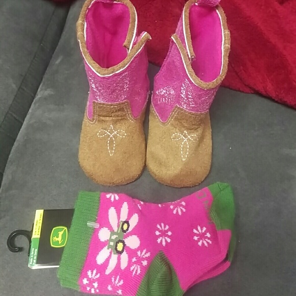 Cowboy boots and socks