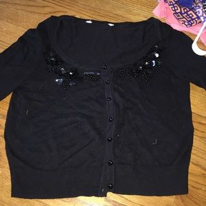 black cardigan/ sweater