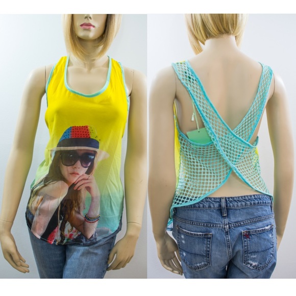 ❌SOLD❌ Sheer Crossback Tank