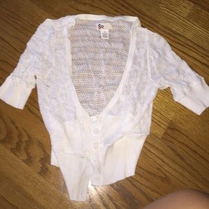White lace cardigan