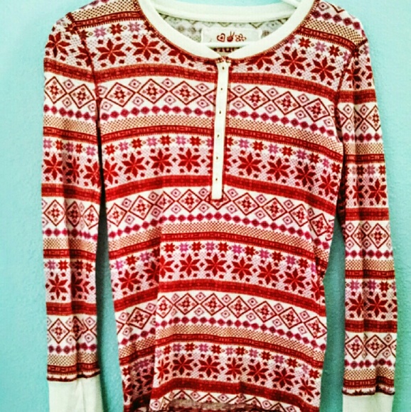 Red and Pink Winter Sweater