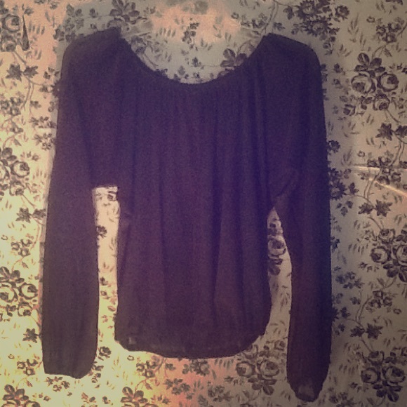 Back Cutout Navy Shirt