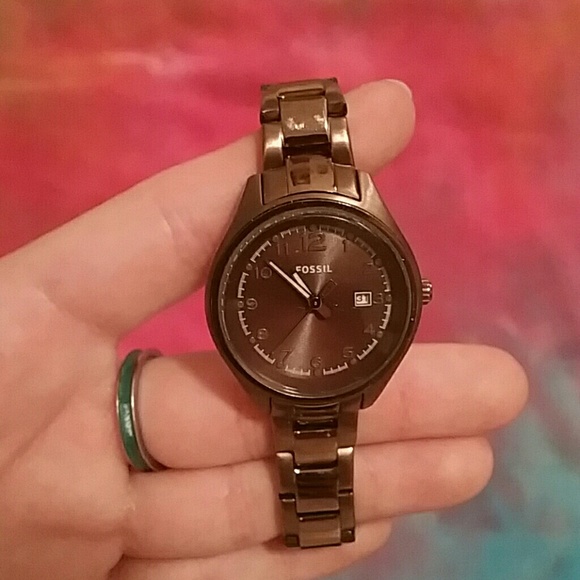 Brown Fossil Watch