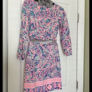 Lilly Pulitzer La Playa Boca Chica crop top set S