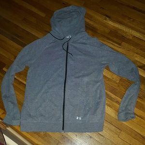 Under armour grey zip