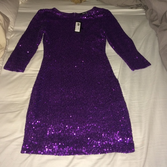 Purple sparkle TFNC dress